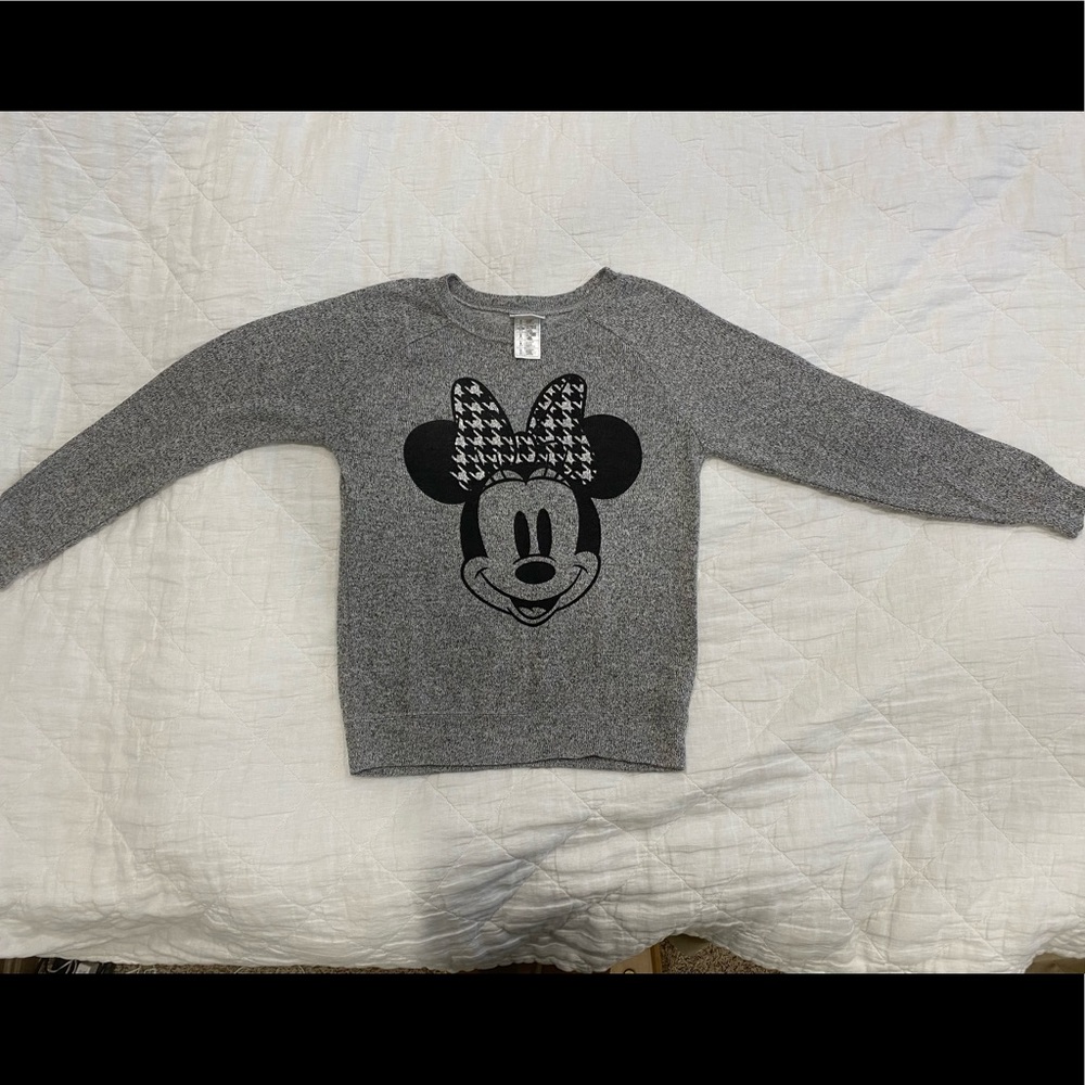 Disney Minnie Mouse, herringbone bow, knit top